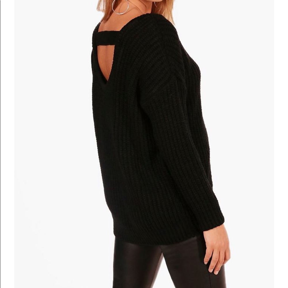 NWT black boohoo sweater